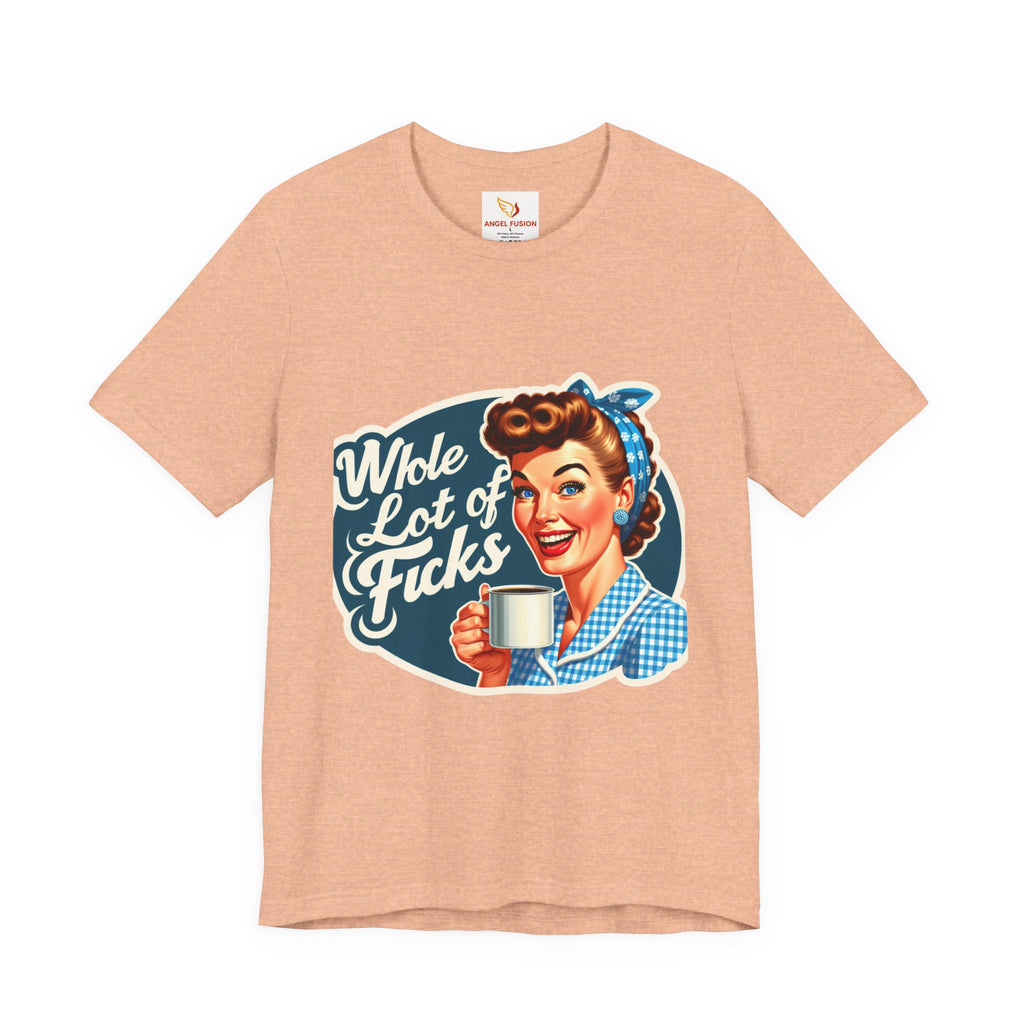Retro 'Whole Lot of Fucks' Tee – Vintage Pinup Graphic T-Shirt