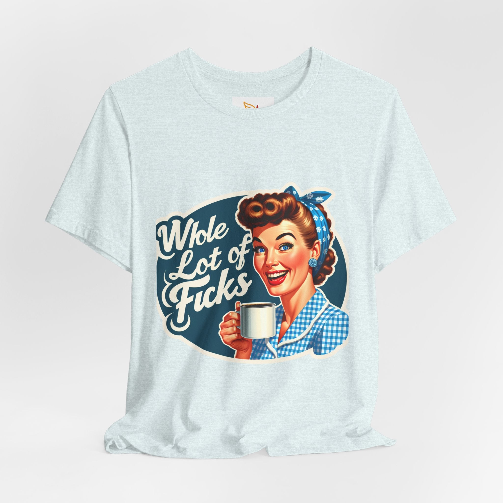Retro 'Whole Lot of Fucks' Tee – Vintage Pinup Graphic T-Shirt