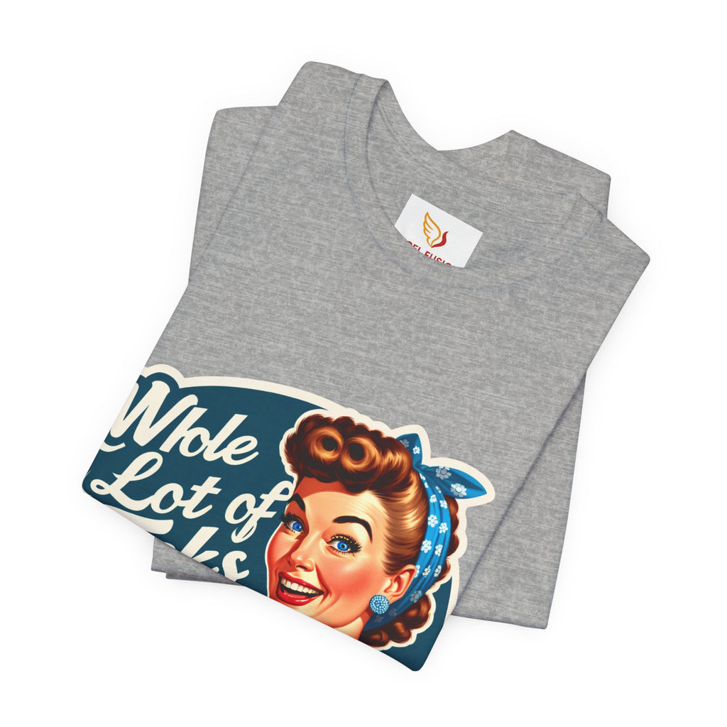 Retro 'Whole Lot of Fucks' Tee – Vintage Pinup Graphic T-Shirt