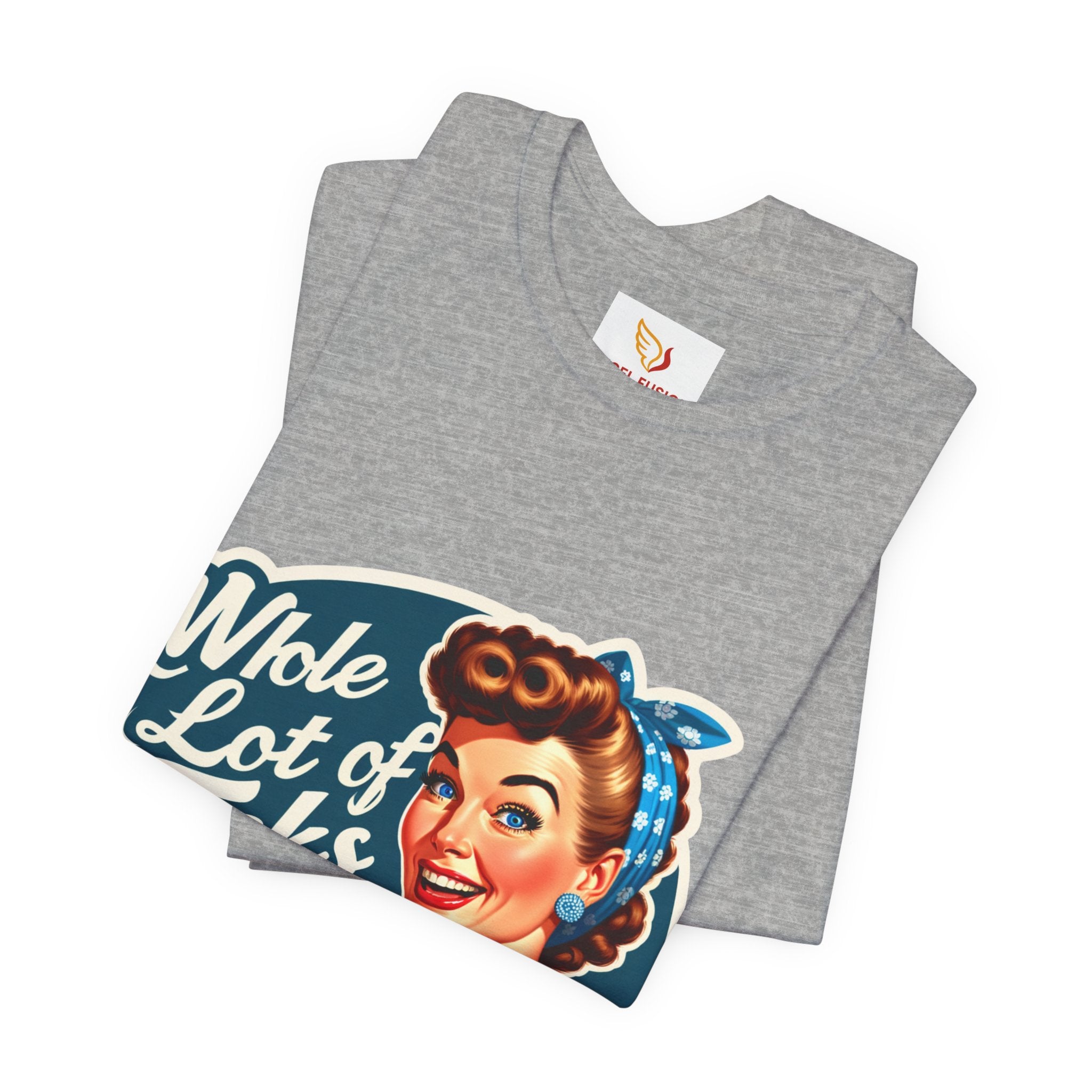 Retro 'Whole Lot of Fucks' Tee – Vintage Pinup Graphic T-Shirt