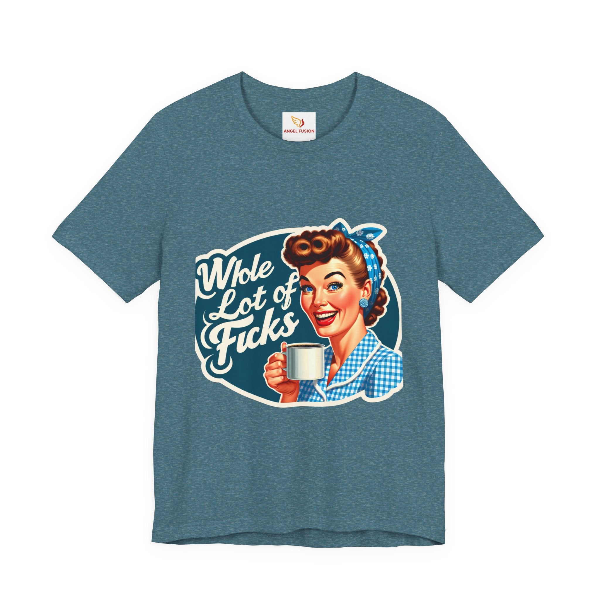 Retro 'Whole Lot of Fucks' Tee – Vintage Pinup Graphic T-Shirt