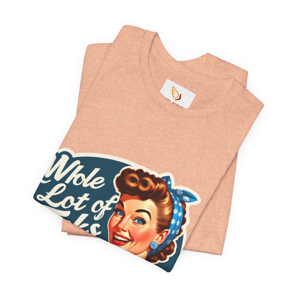 Retro 'Whole Lot of Fucks' Tee – Vintage Pinup Graphic T-Shirt
