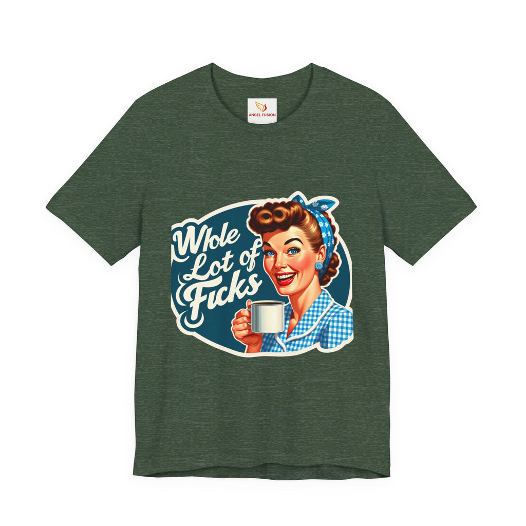 Retro 'Whole Lot of Fucks' Tee – Vintage Pinup Graphic T-Shirt