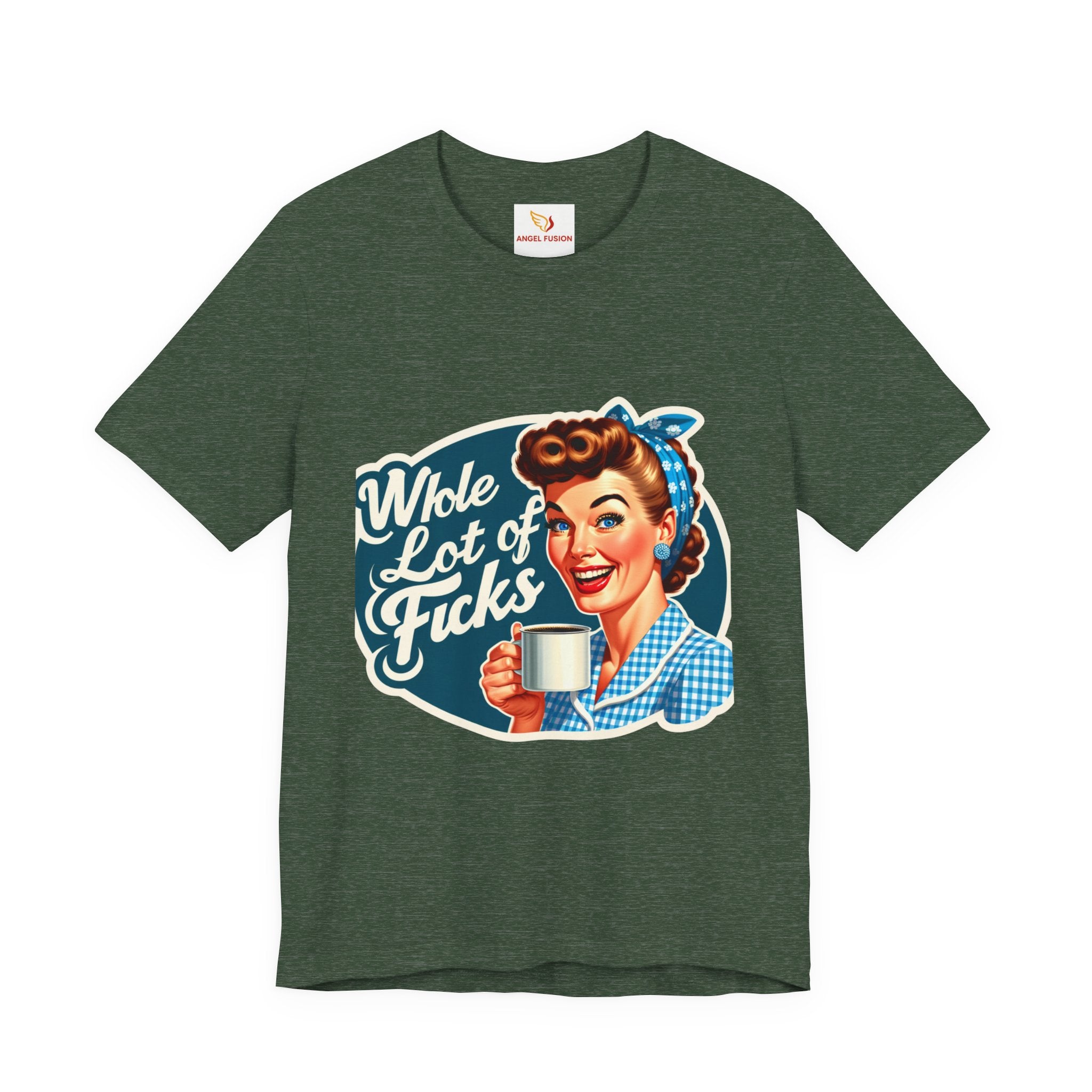 Retro 'Whole Lot of Fucks' Tee – Vintage Pinup Graphic T-Shirt