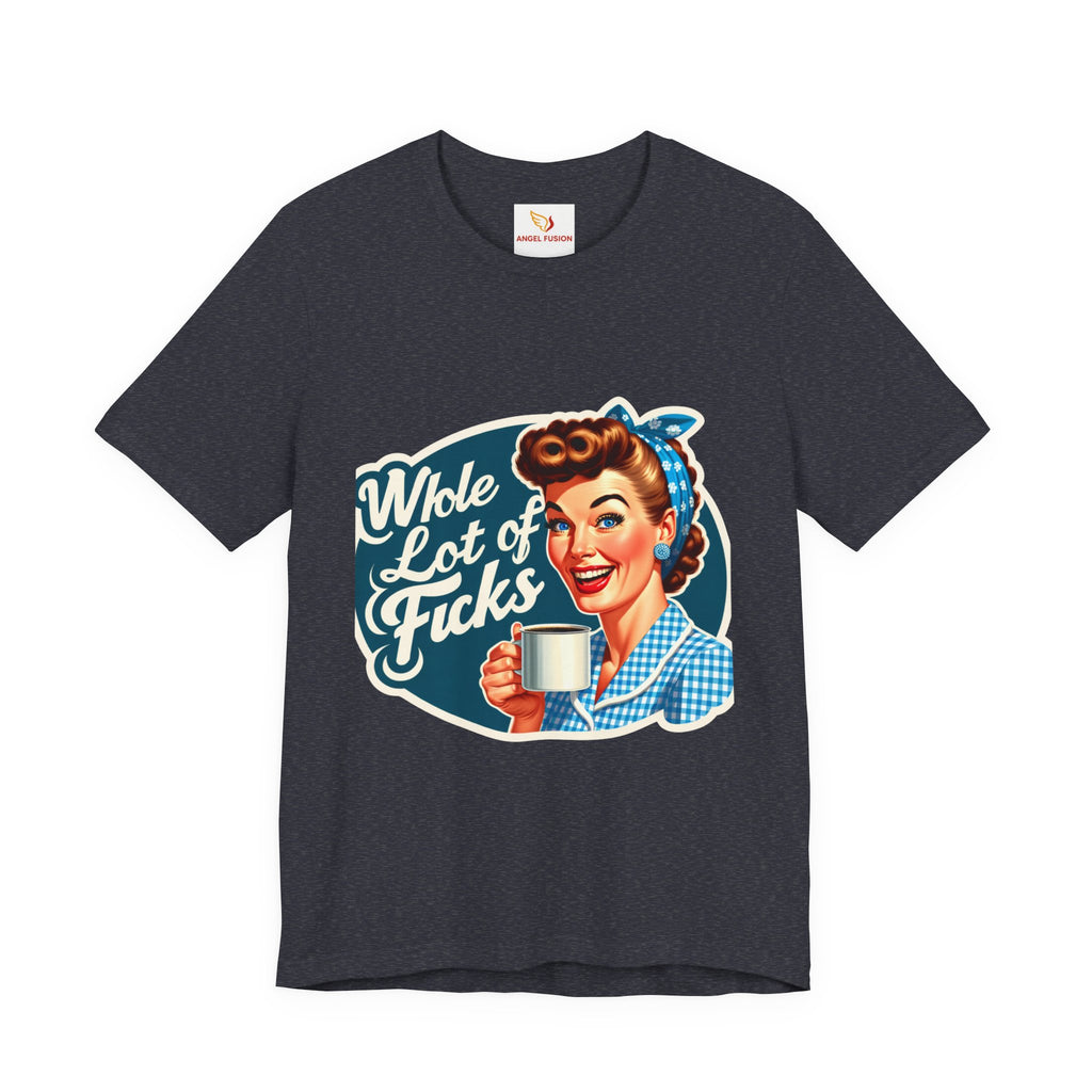 Retro 'Whole Lot of Fucks' Tee – Vintage Pinup Graphic T-Shirt