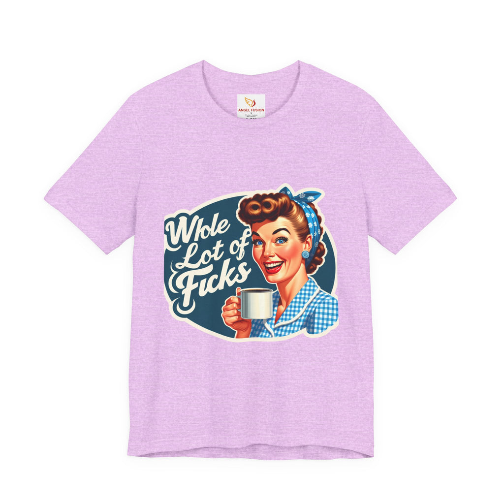 Retro 'Whole Lot of Fucks' Tee – Vintage Pinup Graphic T-Shirt