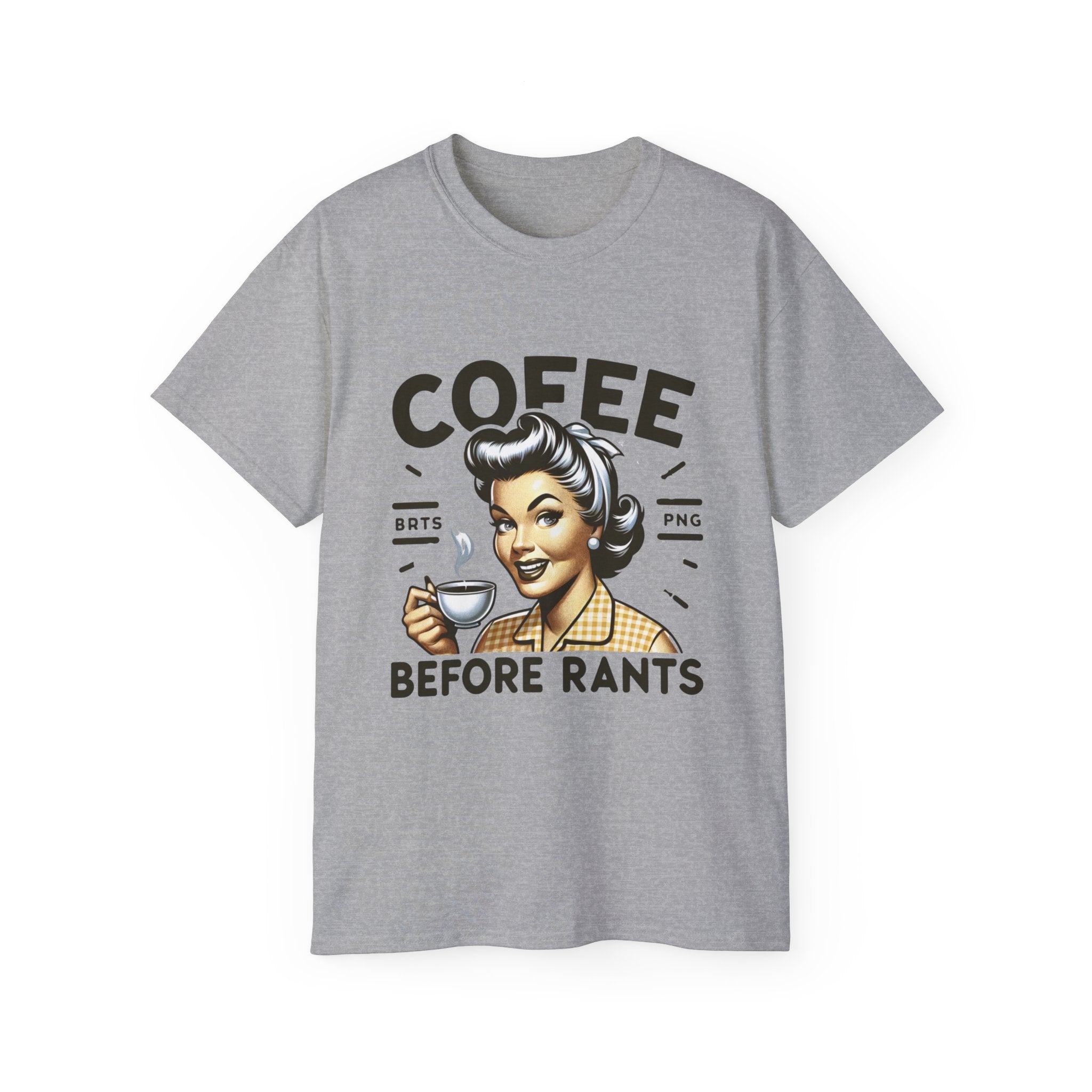Coffee Before Rants Tee — Retro Vintage Coffee Lover Shirt