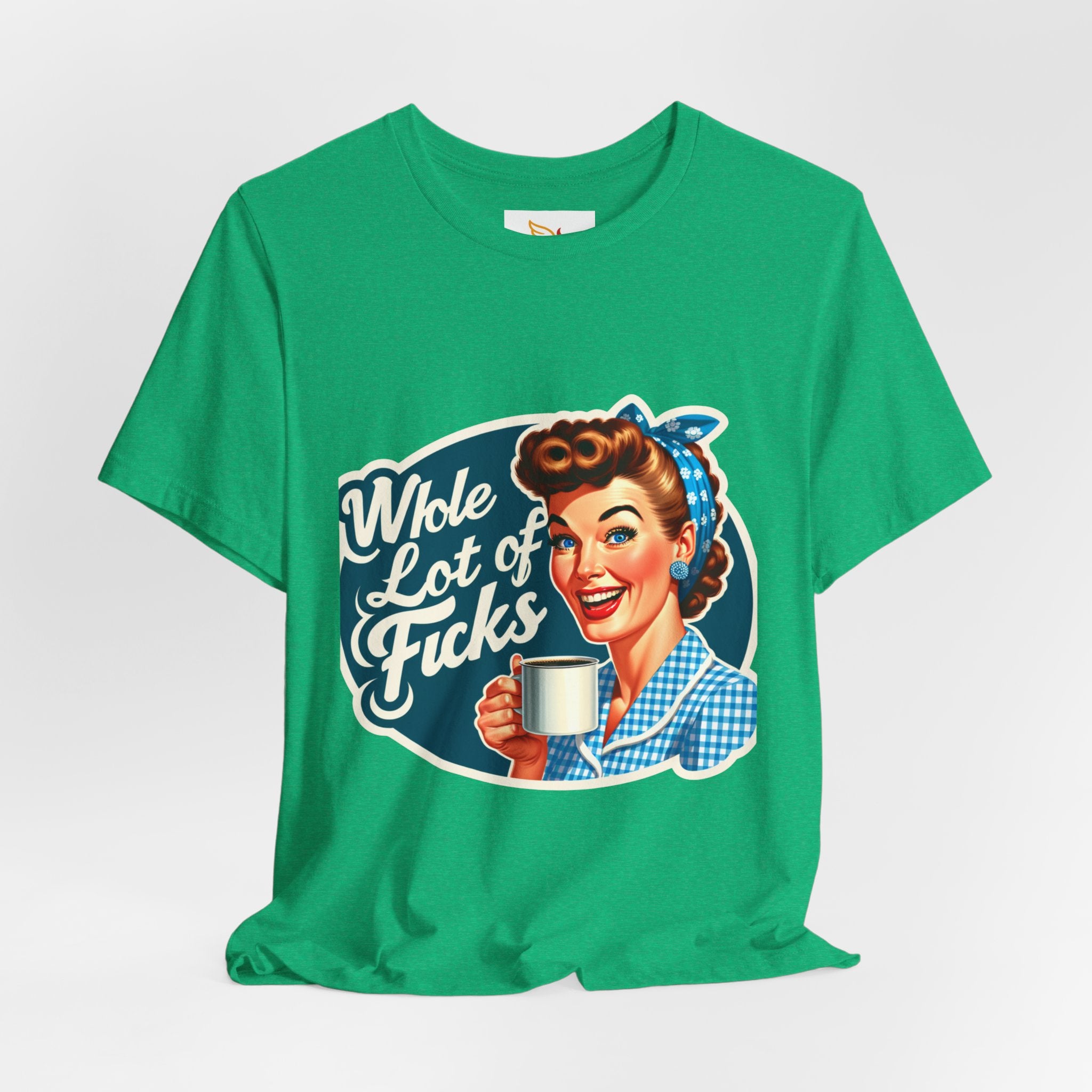Retro 'Whole Lot of Fucks' Tee – Vintage Pinup Graphic T-Shirt