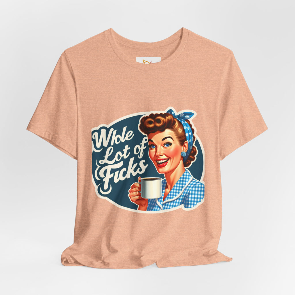 Retro 'Whole Lot of Fucks' Tee – Vintage Pinup Graphic T-Shirt