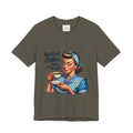 Coffee Retro Tee — "But First, Coffee... Then F**k Off" Vintage Pin-Up T-Shirt