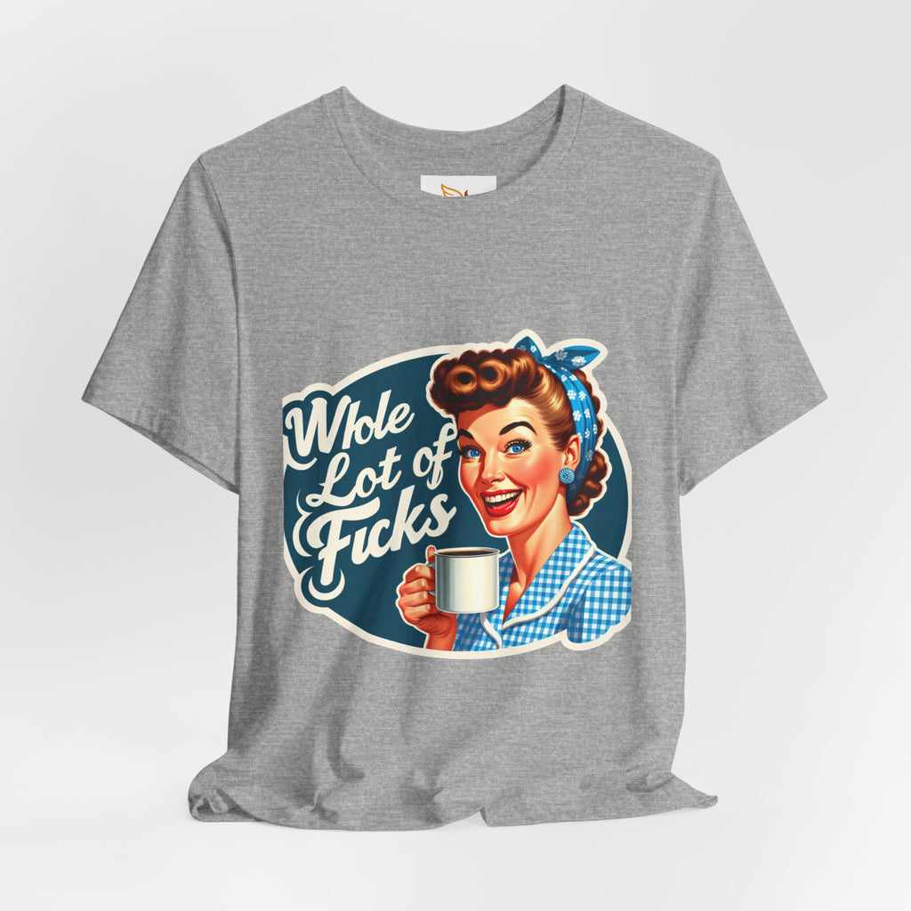 Retro 'Whole Lot of Fucks' Tee – Vintage Pinup Graphic T-Shirt