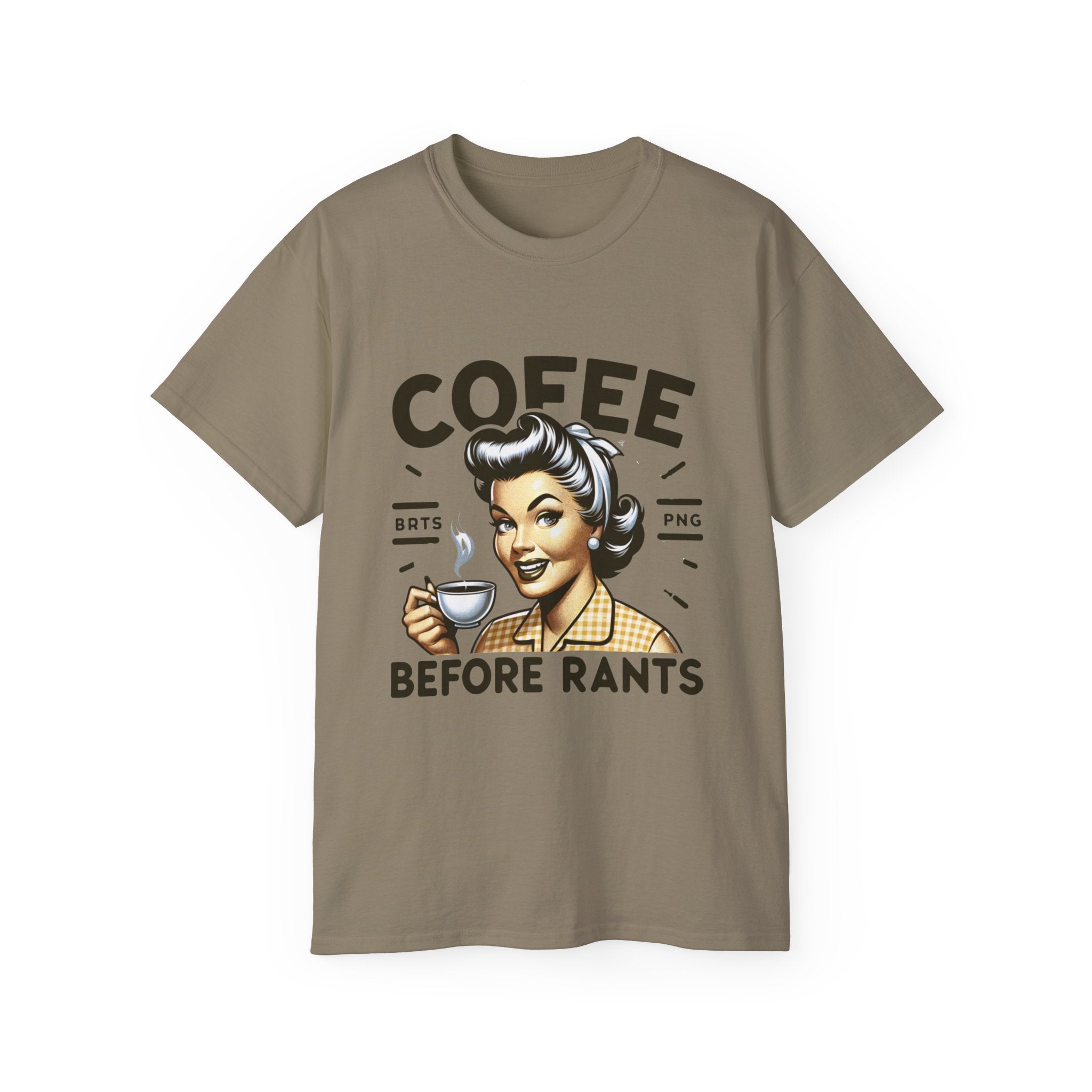 Coffee Before Rants Tee — Retro Vintage Coffee Lover Shirt