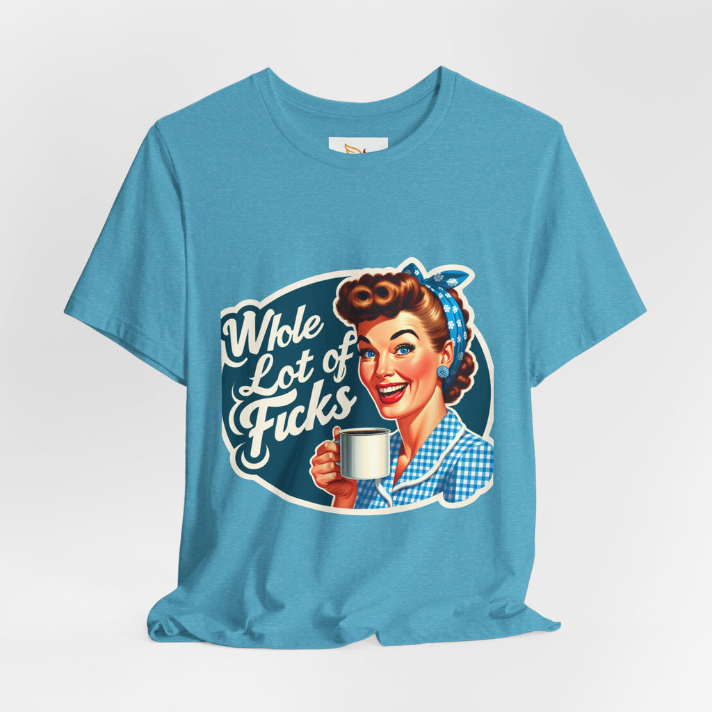 Retro 'Whole Lot of Fucks' Tee – Vintage Pinup Graphic T-Shirt