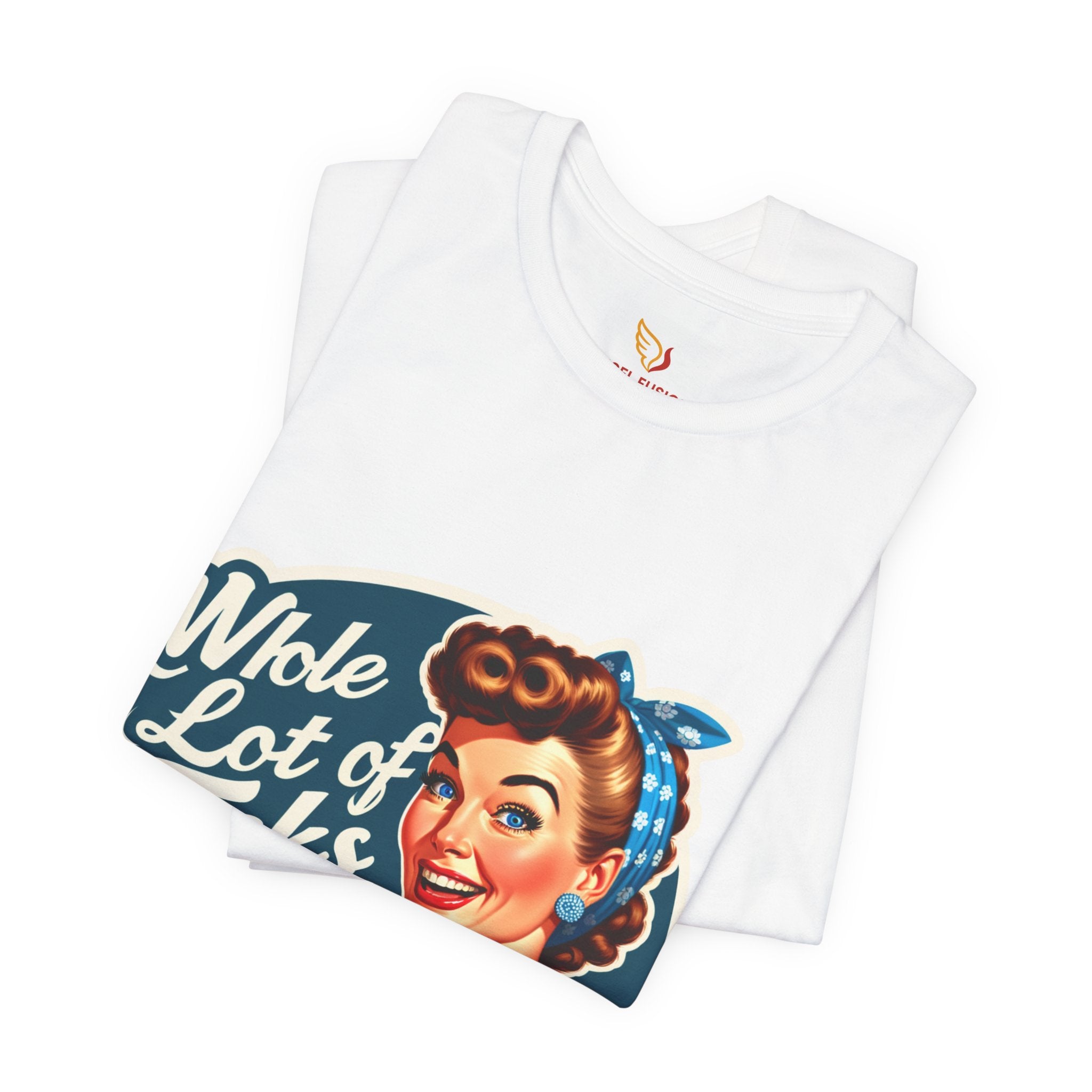 Retro 'Whole Lot of Fucks' Tee – Vintage Pinup Graphic T-Shirt
