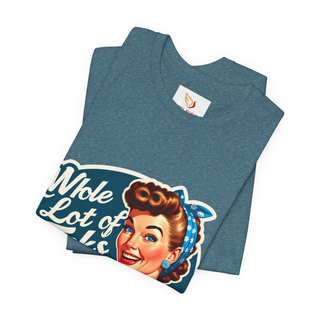 Retro 'Whole Lot of Fucks' Tee – Vintage Pinup Graphic T-Shirt