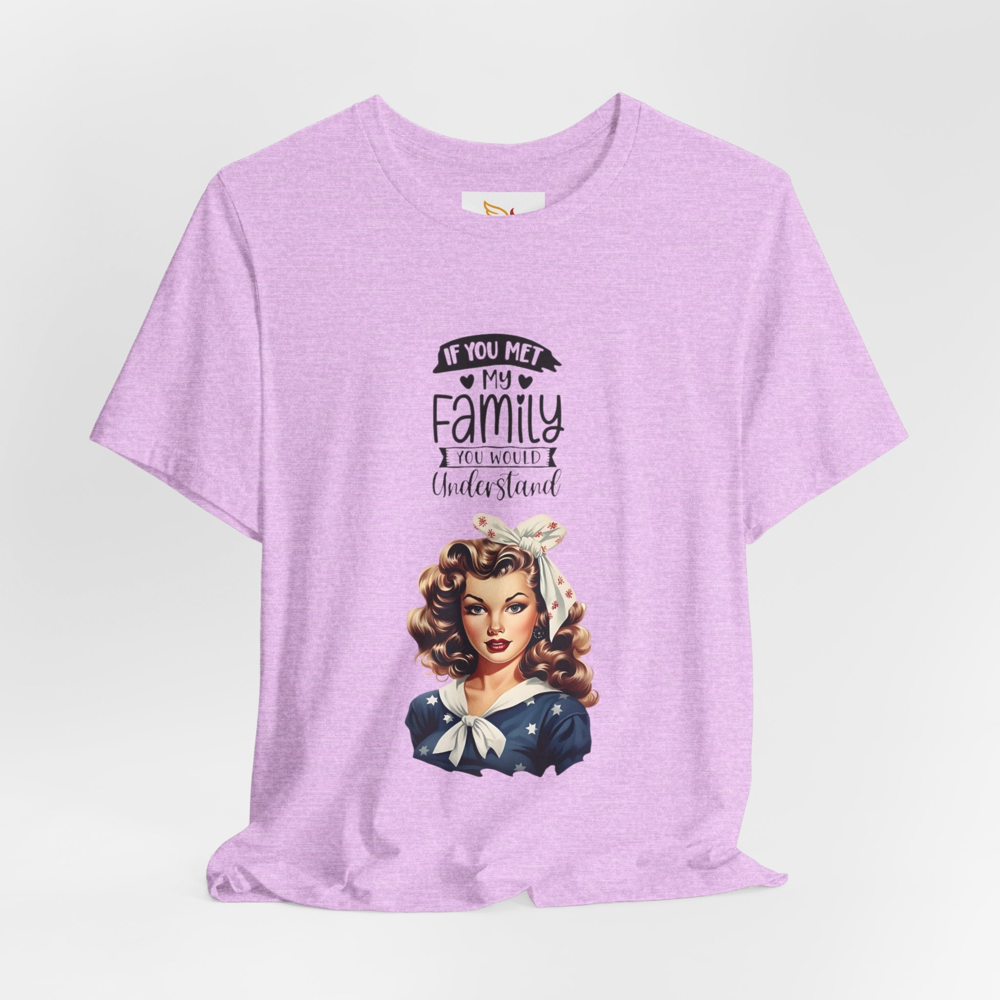 Retro Rosie Riveter Family Tee – "If You Met My Family I’d Be Well Understood"