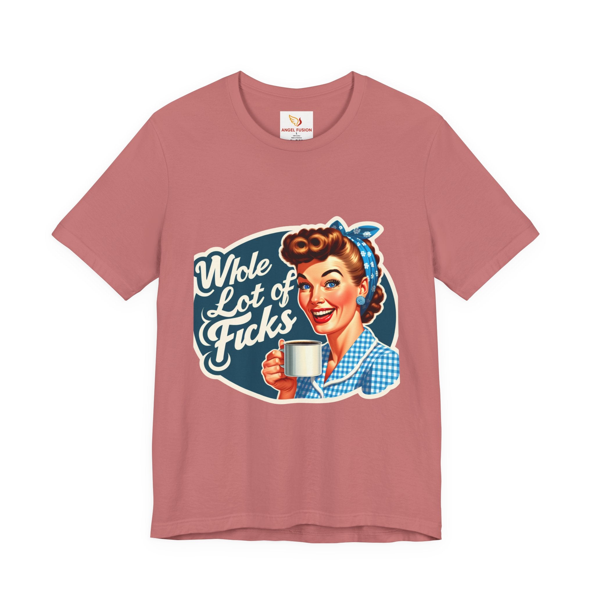 Retro 'Whole Lot of Fucks' Tee – Vintage Pinup Graphic T-Shirt