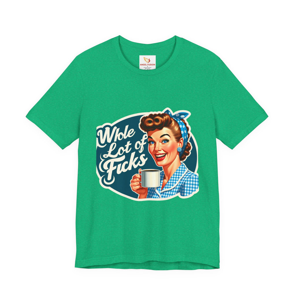 Retro 'Whole Lot of Fucks' Tee – Vintage Pinup Graphic T-Shirt