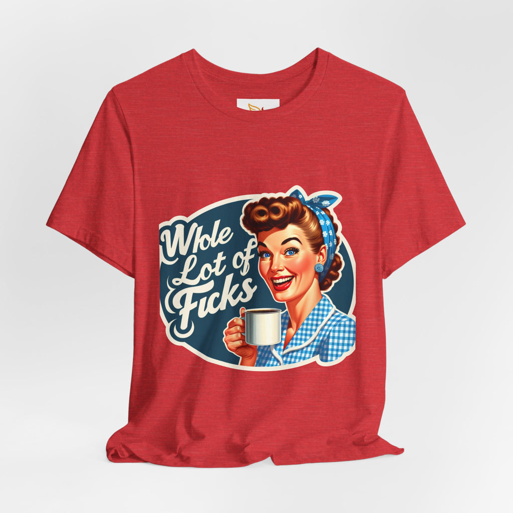 Retro 'Whole Lot of Fucks' Tee – Vintage Pinup Graphic T-Shirt