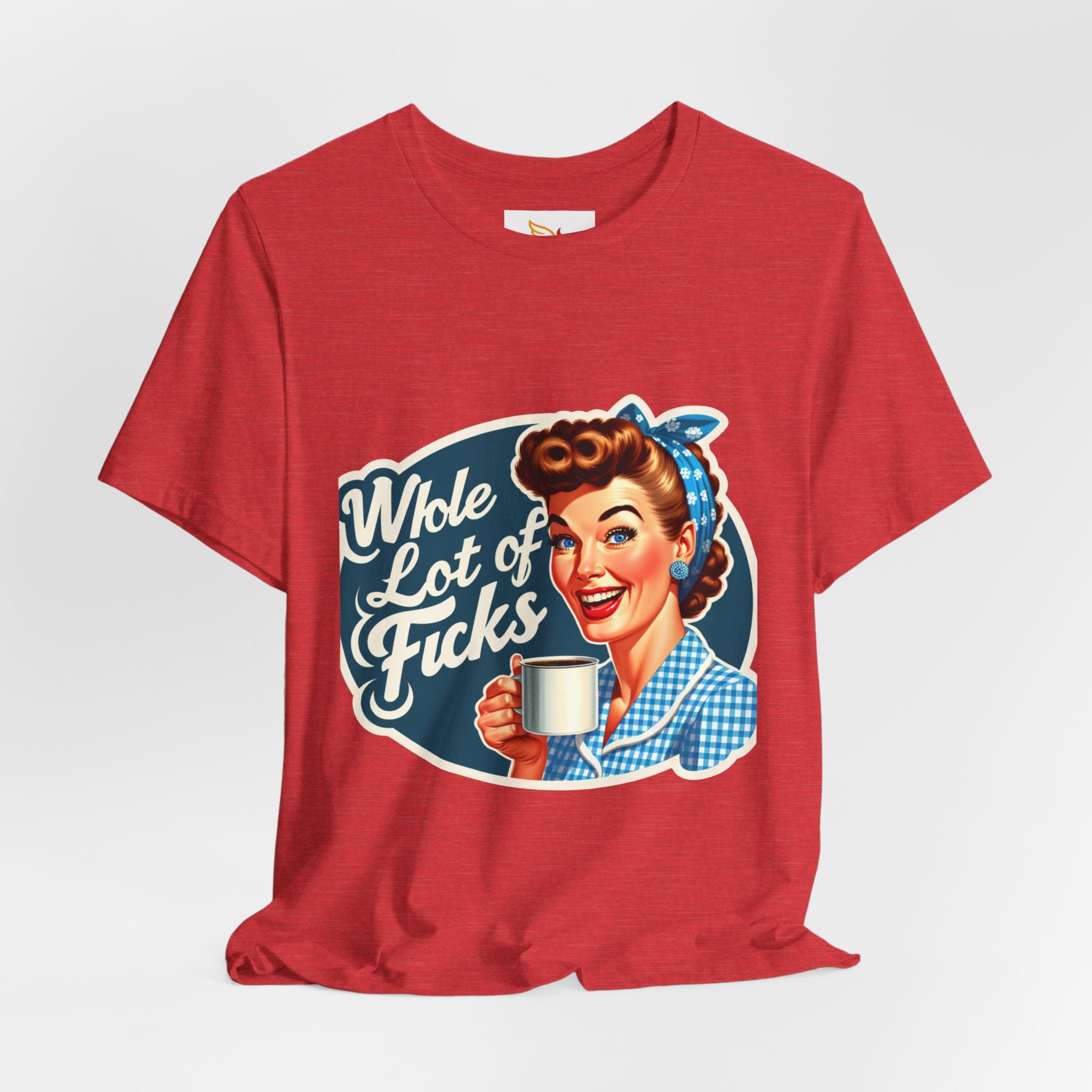 Retro 'Whole Lot of Fucks' Tee – Vintage Pinup Graphic T-Shirt