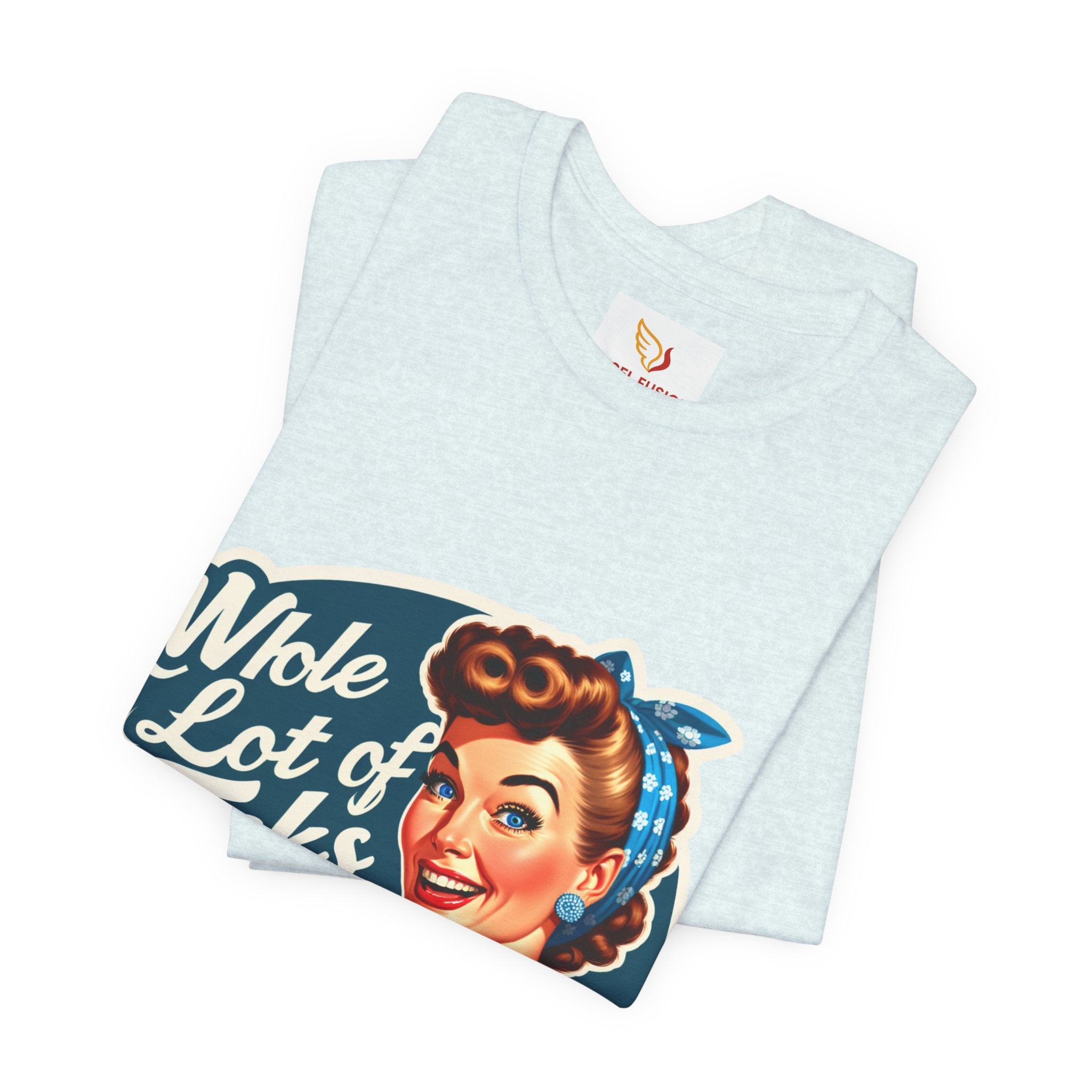 Retro 'Whole Lot of Fucks' Tee – Vintage Pinup Graphic T-Shirt