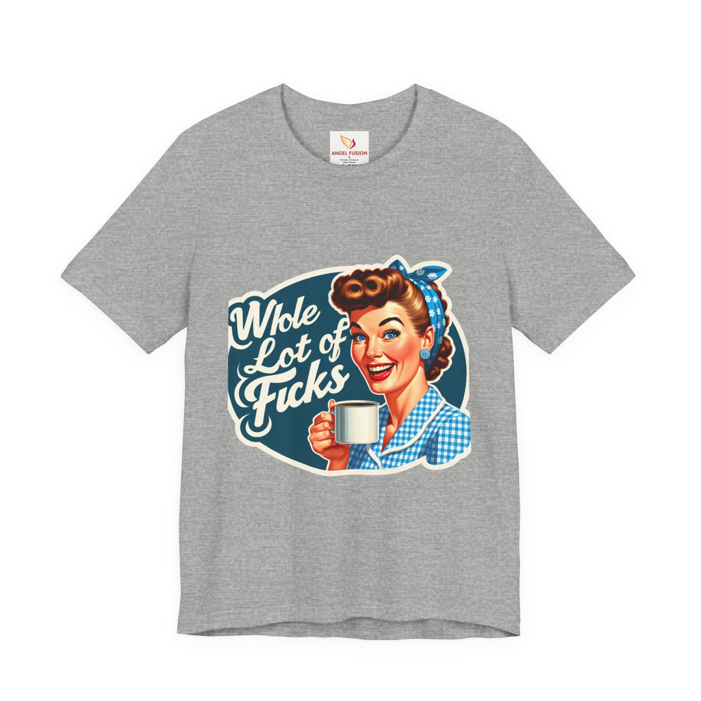 Retro 'Whole Lot of Fucks' Tee – Vintage Pinup Graphic T-Shirt