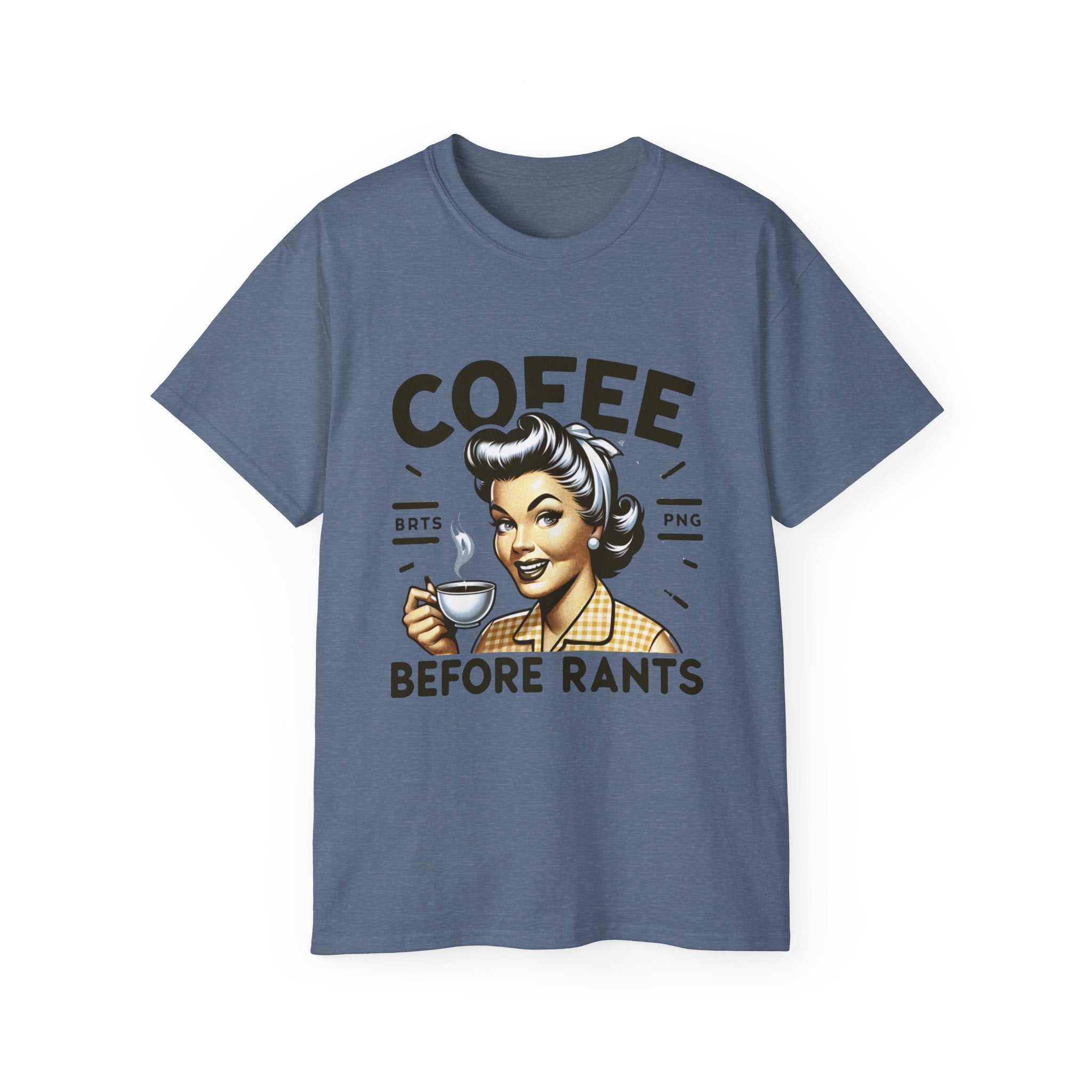 Coffee Before Rants Tee — Retro Vintage Coffee Lover Shirt