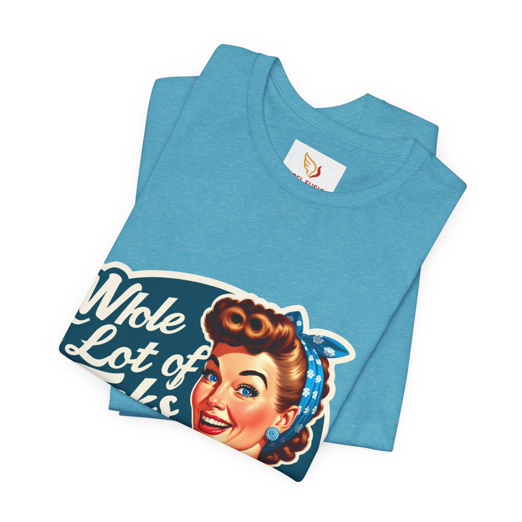Retro 'Whole Lot of Fucks' Tee – Vintage Pinup Graphic T-Shirt