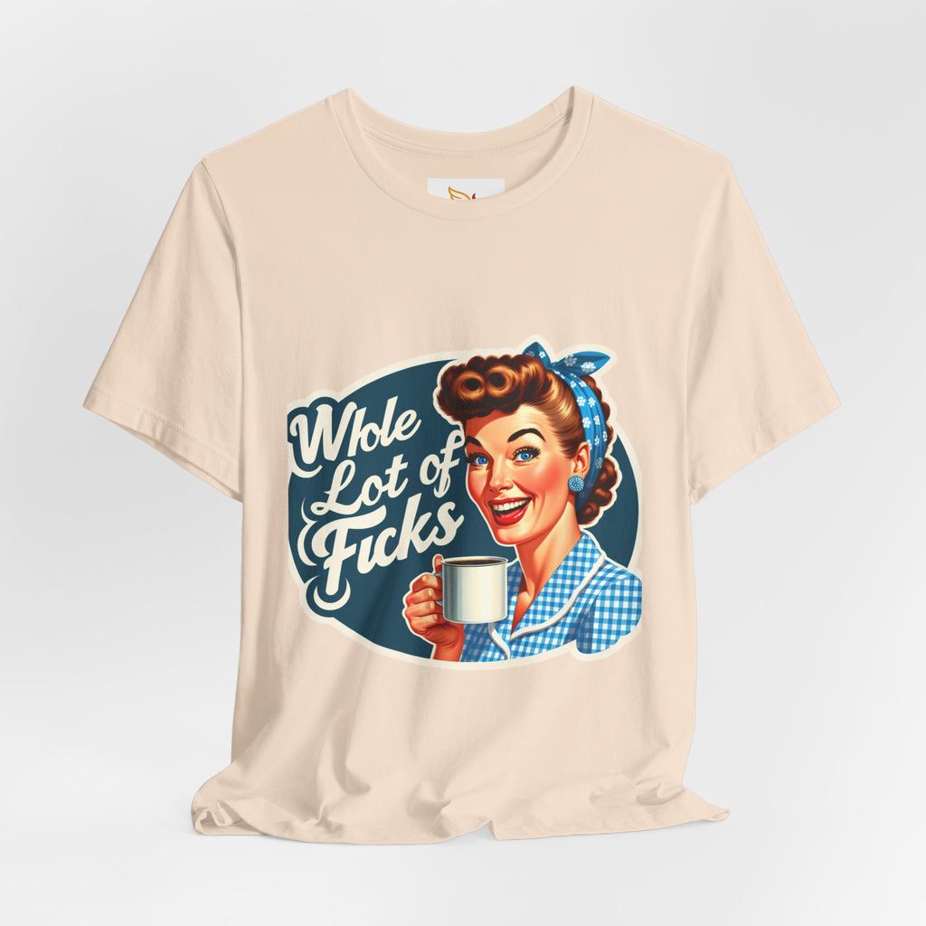 Retro 'Whole Lot of Fucks' Tee – Vintage Pinup Graphic T-Shirt