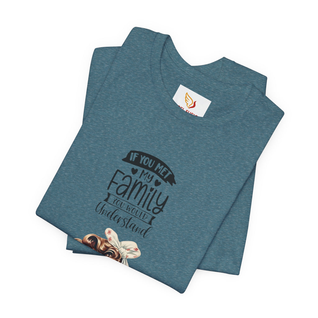 Retro Rosie Riveter Family Tee – "If You Met My Family I’d Be Well Understood"