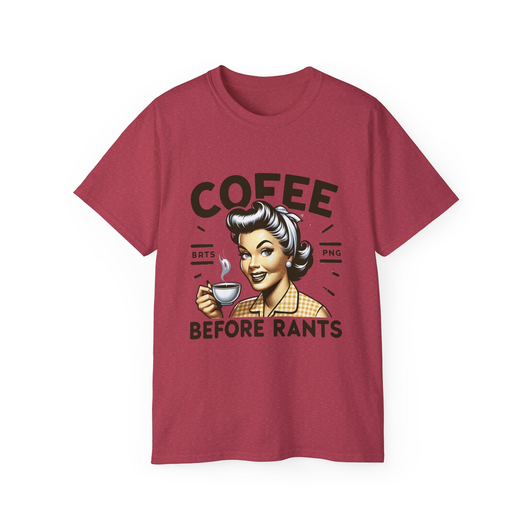 Coffee Before Rants Tee — Retro Vintage Coffee Lover Shirt