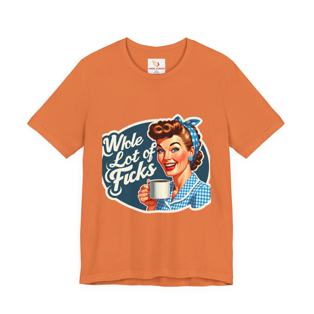 Retro 'Whole Lot of Fucks' Tee – Vintage Pinup Graphic T-Shirt