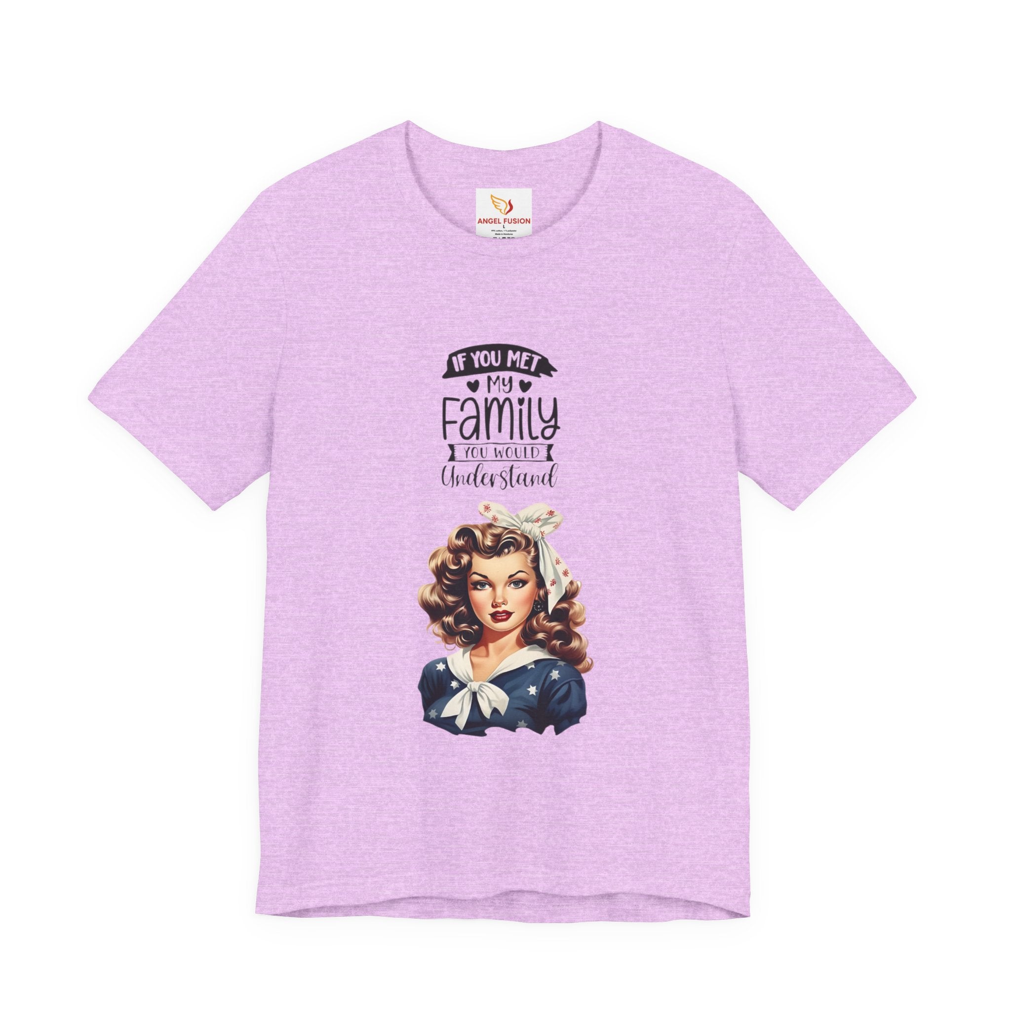 Retro Rosie Riveter Family Tee – "If You Met My Family I’d Be Well Understood"