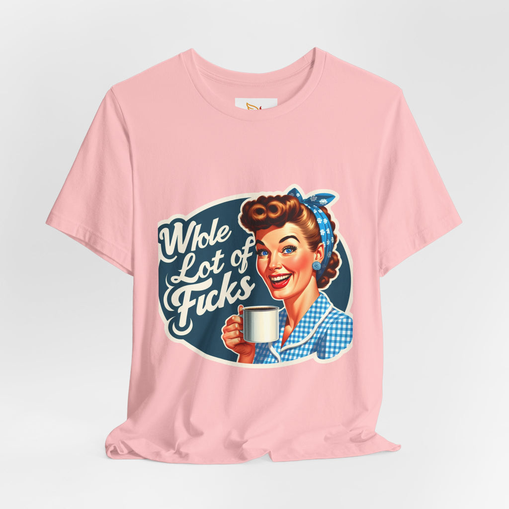 Retro 'Whole Lot of Fucks' Tee – Vintage Pinup Graphic T-Shirt