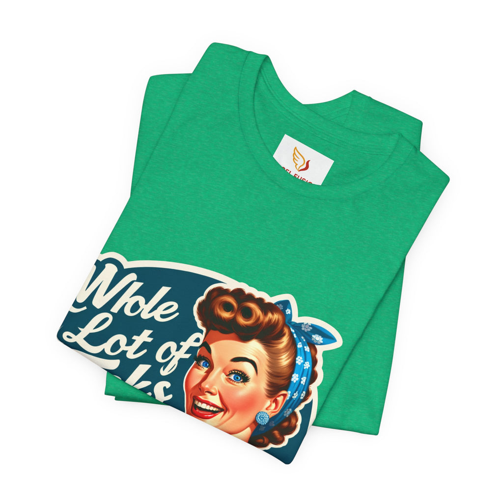 Retro 'Whole Lot of Fucks' Tee – Vintage Pinup Graphic T-Shirt