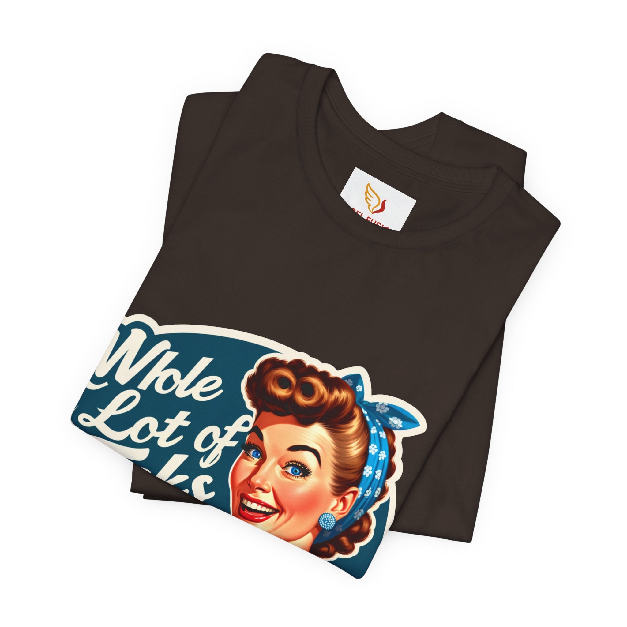 Retro 'Whole Lot of Fucks' Tee – Vintage Pinup Graphic T-Shirt