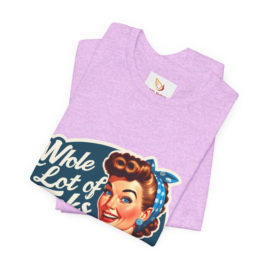 Retro 'Whole Lot of Fucks' Tee – Vintage Pinup Graphic T-Shirt