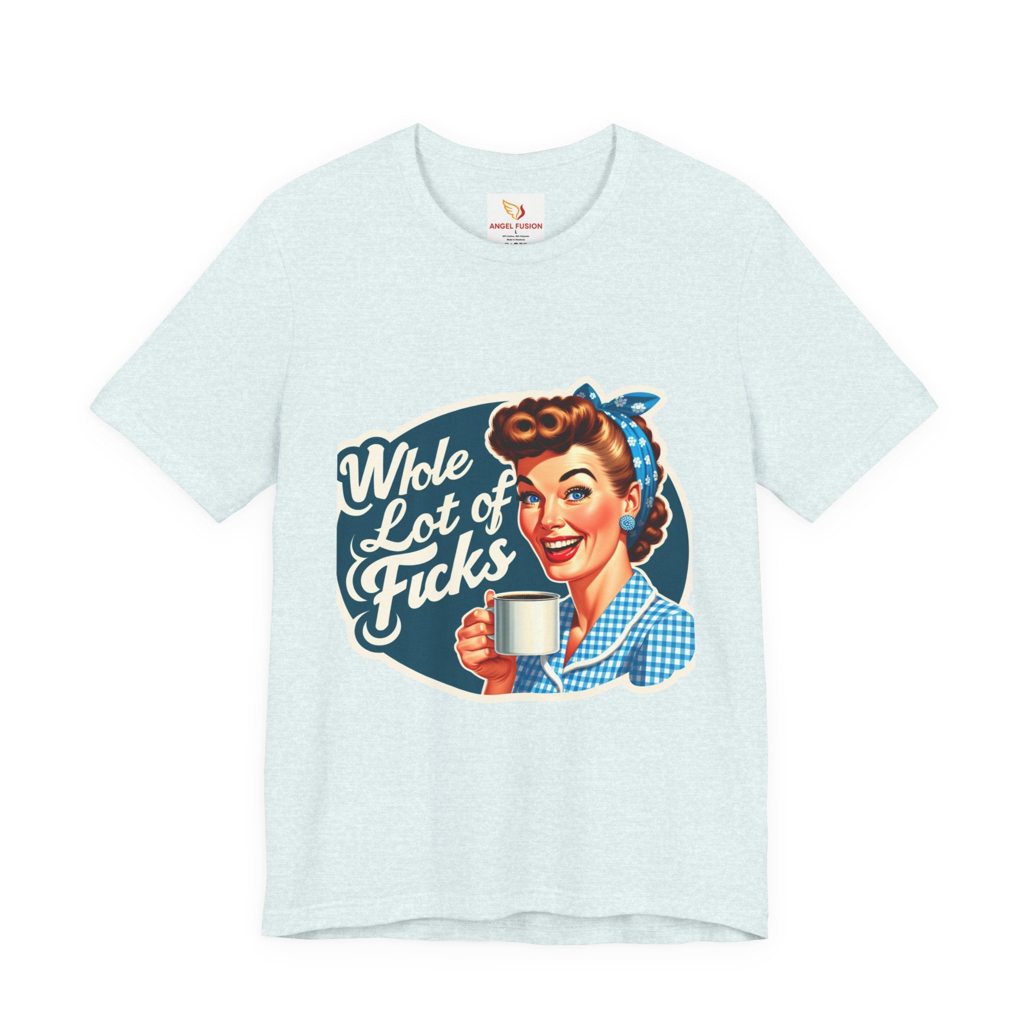 Retro 'Whole Lot of Fucks' Tee – Vintage Pinup Graphic T-Shirt