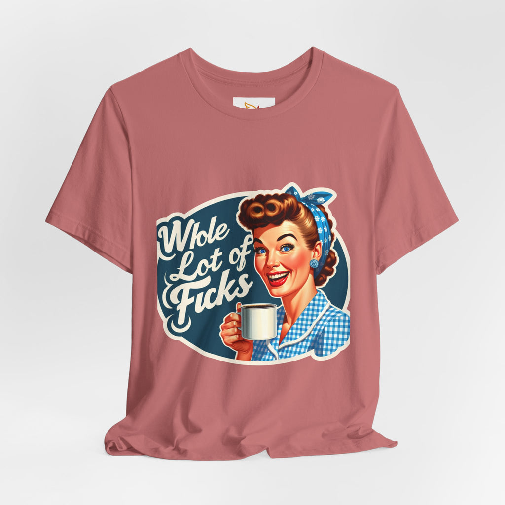 Retro 'Whole Lot of Fucks' Tee – Vintage Pinup Graphic T-Shirt