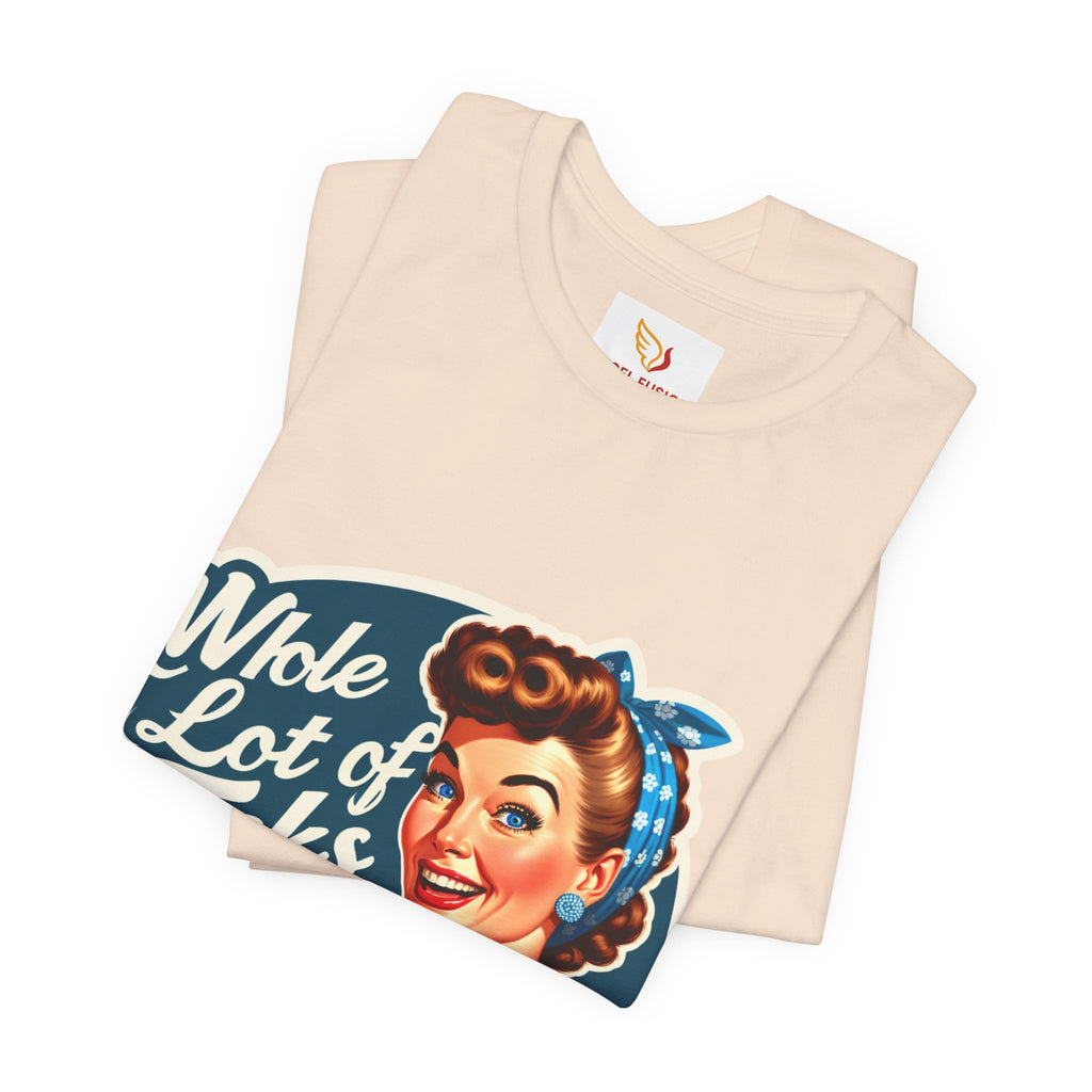 Retro 'Whole Lot of Fucks' Tee – Vintage Pinup Graphic T-Shirt