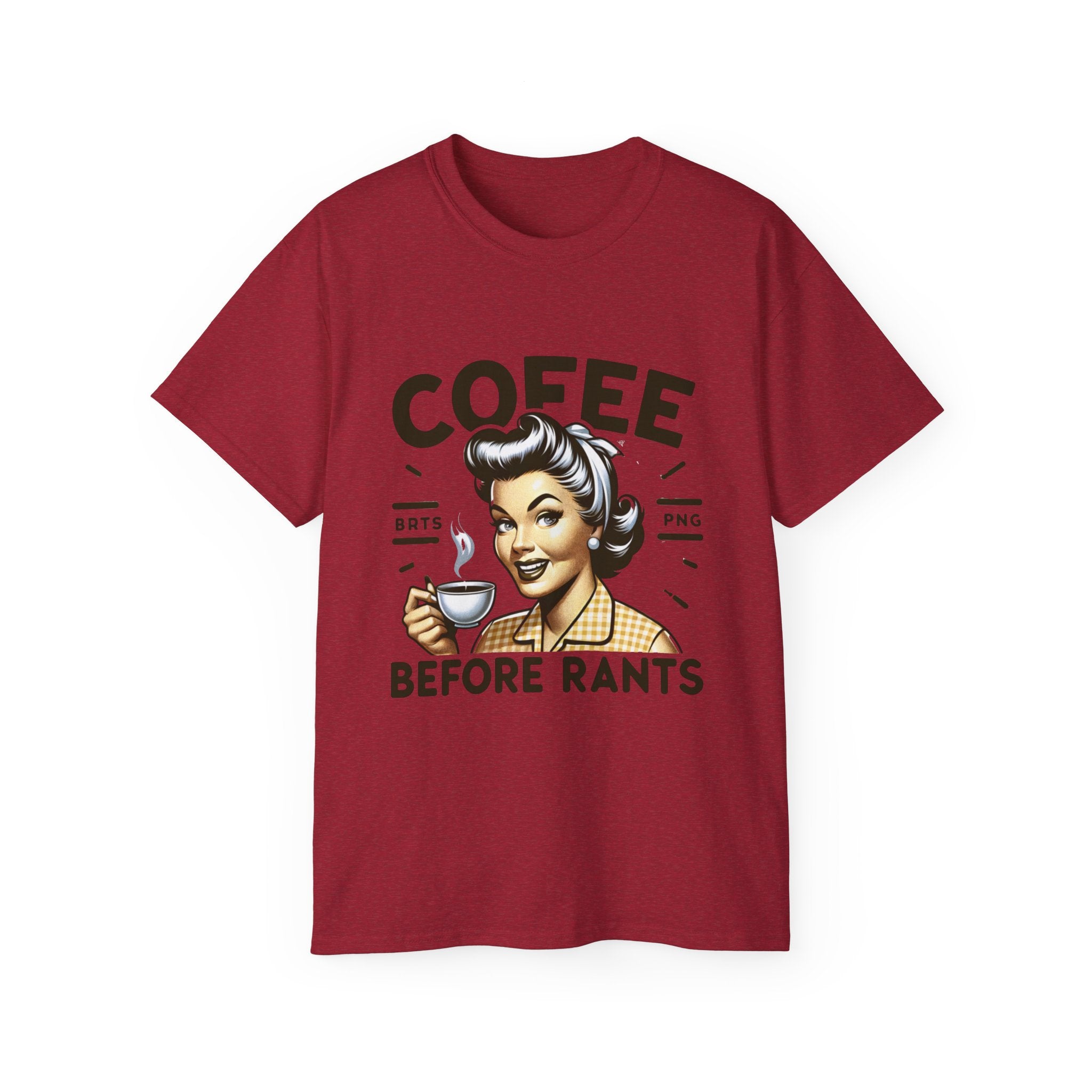 Coffee Before Rants Tee — Retro Vintage Coffee Lover Shirt