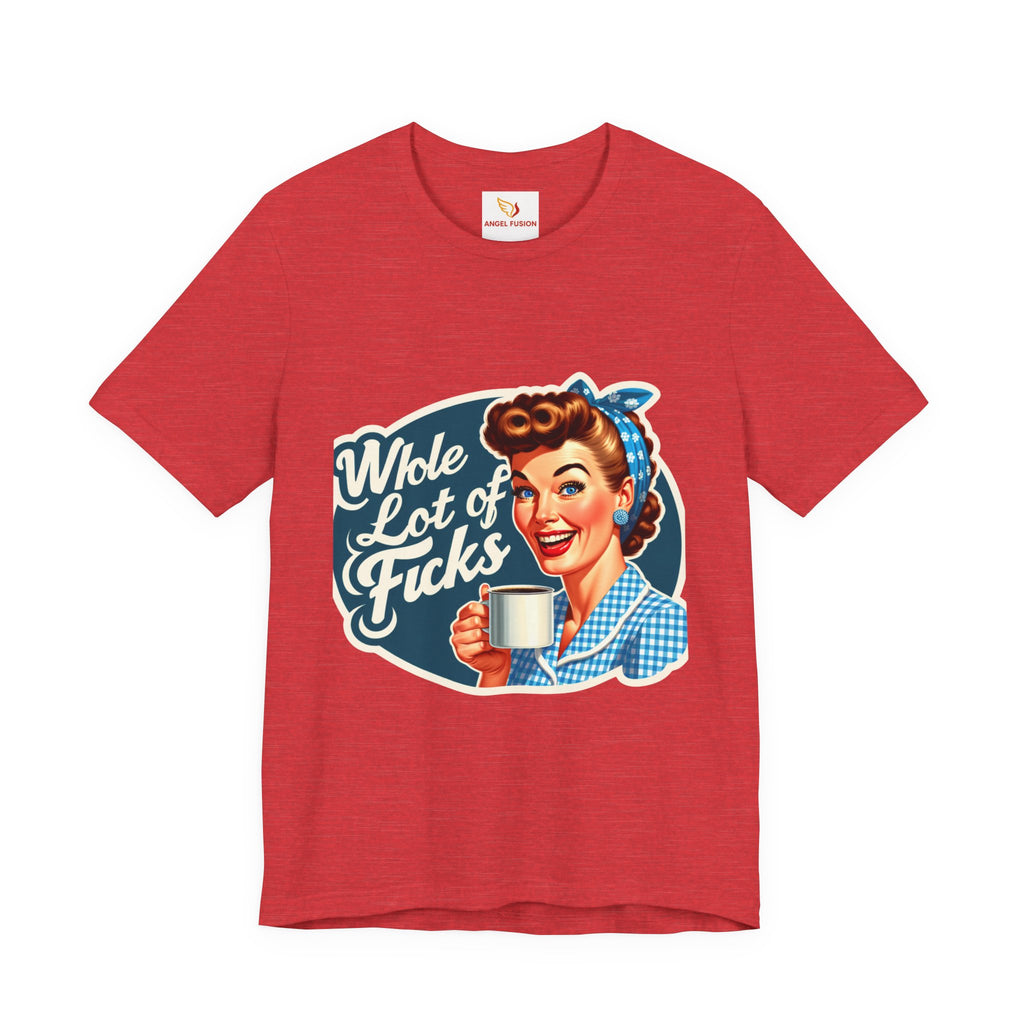 Retro 'Whole Lot of Fucks' Tee – Vintage Pinup Graphic T-Shirt