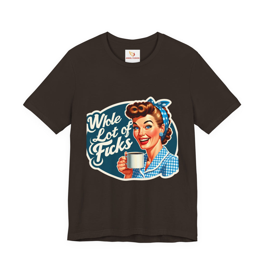 Retro 'Whole Lot of Fucks' Tee – Vintage Pinup Graphic T-Shirt