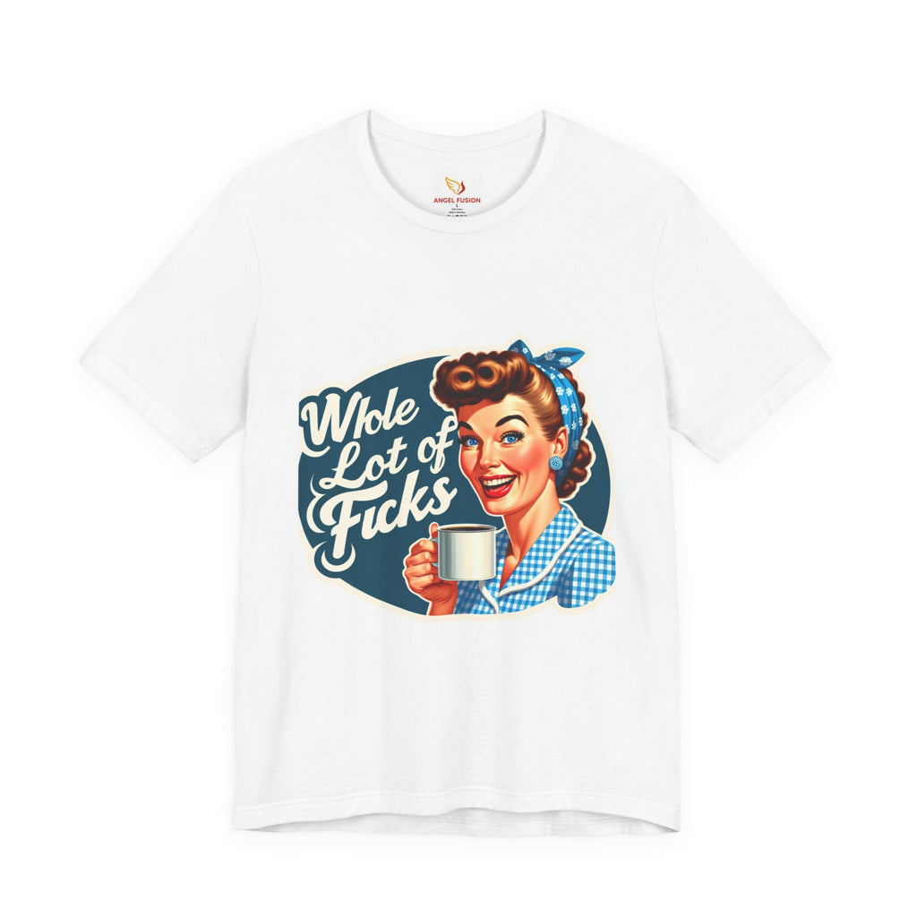 Retro 'Whole Lot of Fucks' Tee – Vintage Pinup Graphic T-Shirt