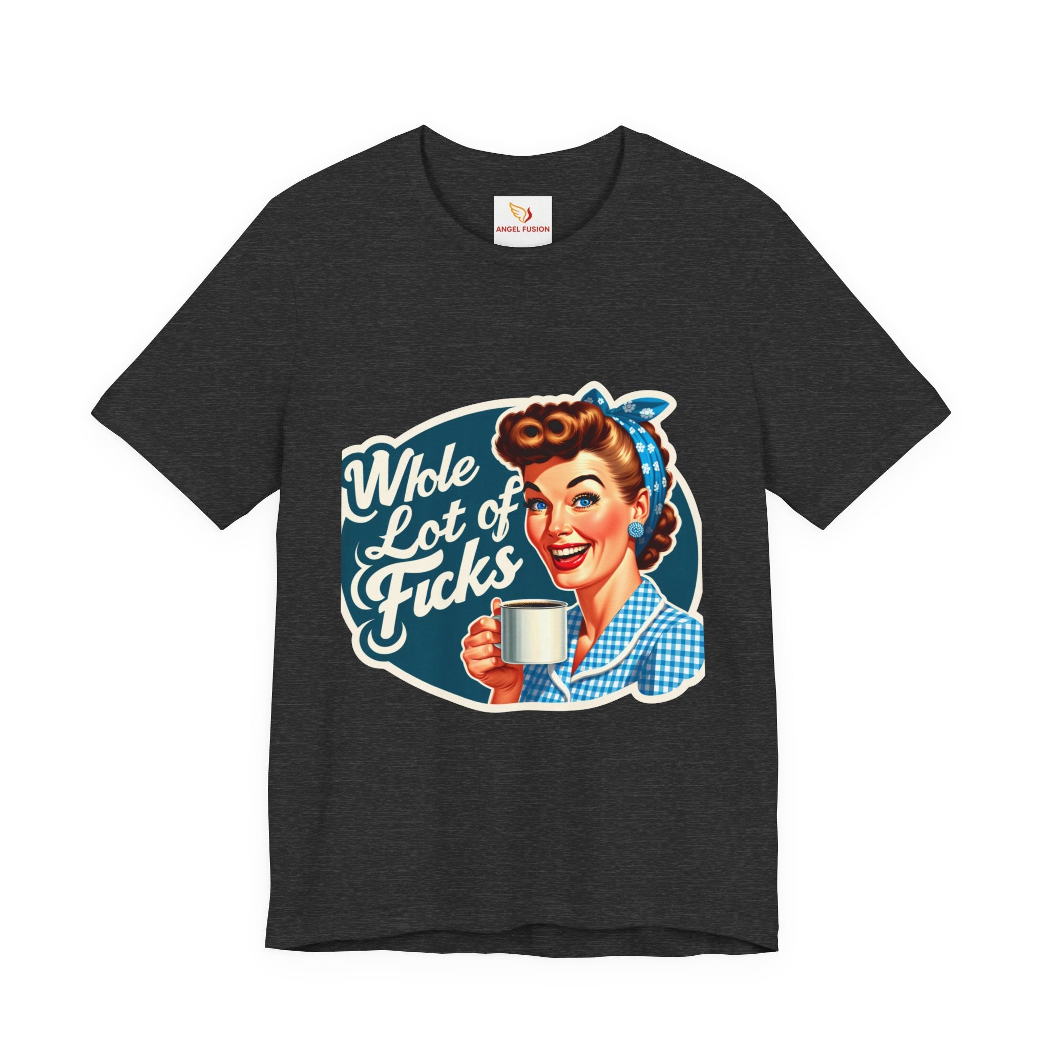 Retro 'Whole Lot of Fucks' Tee – Vintage Pinup Graphic T-Shirt