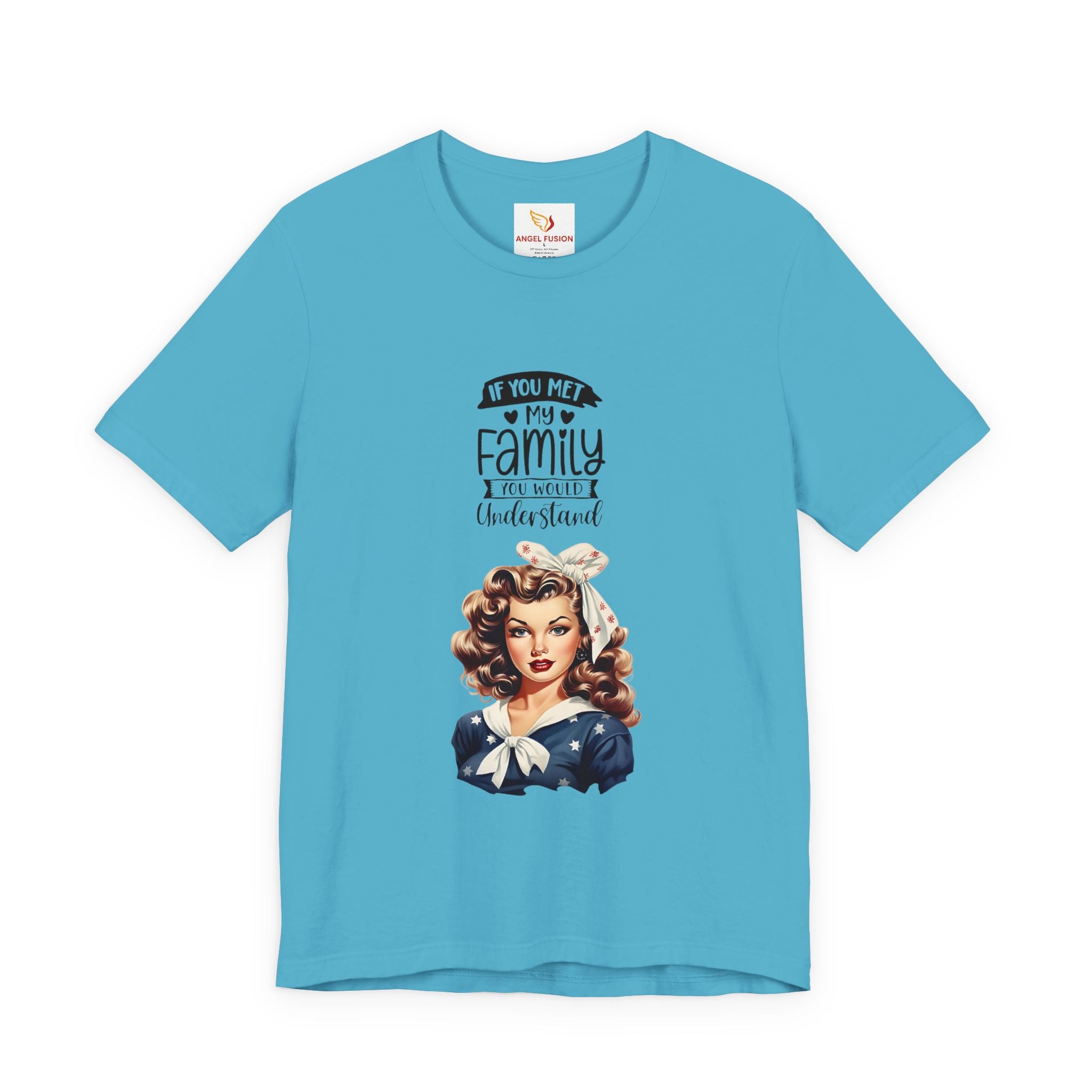 Retro Rosie Riveter Family Tee – "If You Met My Family I’d Be Well Understood"