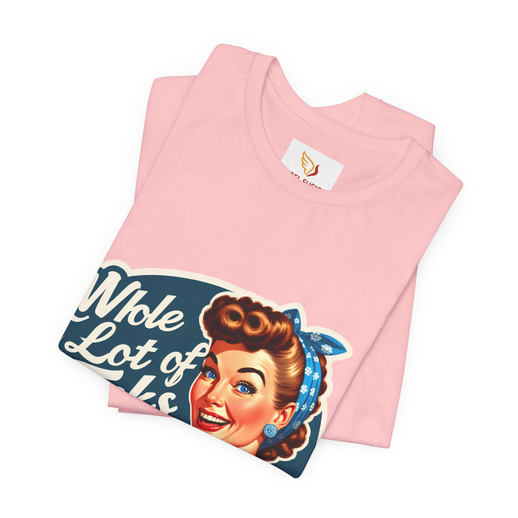 Retro 'Whole Lot of Fucks' Tee – Vintage Pinup Graphic T-Shirt