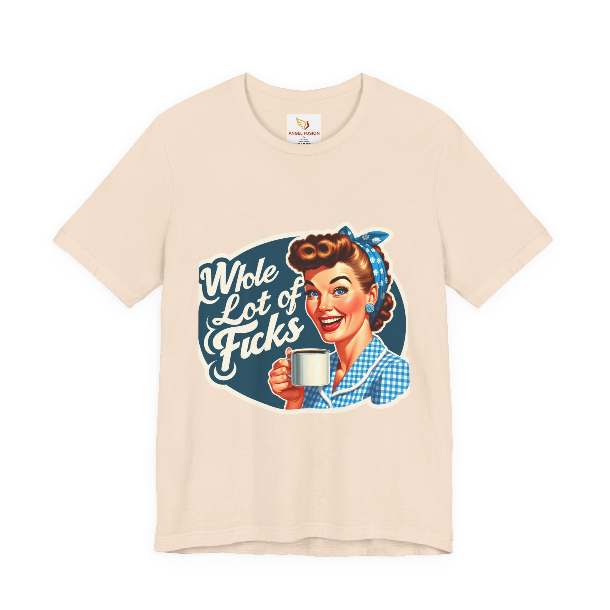 Retro 'Whole Lot of Fucks' Tee – Vintage Pinup Graphic T-Shirt
