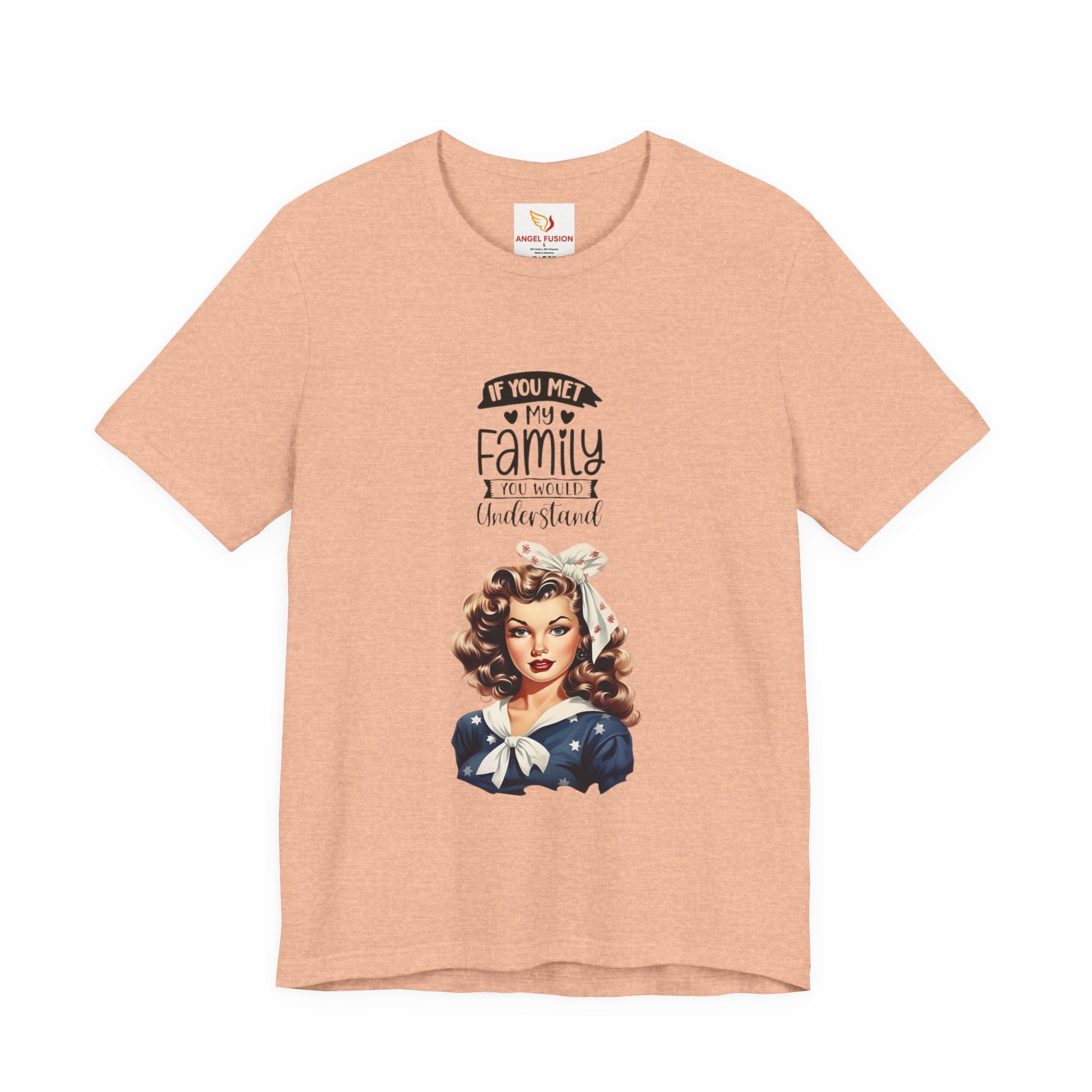 Retro Rosie Riveter Family Tee – "If You Met My Family I’d Be Well Understood"