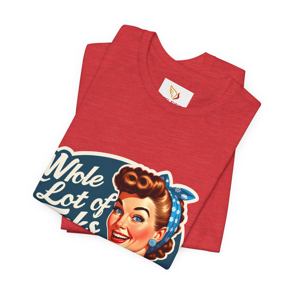 Retro 'Whole Lot of Fucks' Tee – Vintage Pinup Graphic T-Shirt